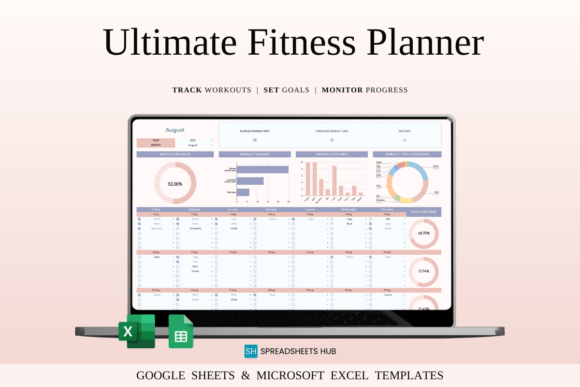 Download Fitness Planner Template Spreadsheet - Fitness Collection
