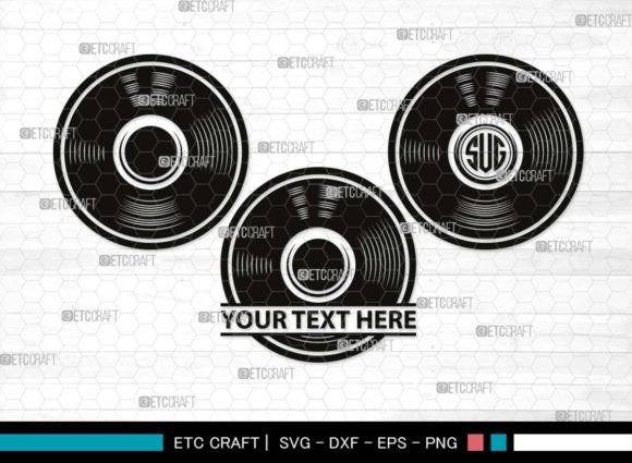 Download Vinyl Record Monogram, Record Album Svg - Premium Bundle
