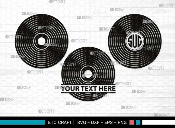 Download Vinyl Record Monogram, Record Album Svg - Premium Bundle